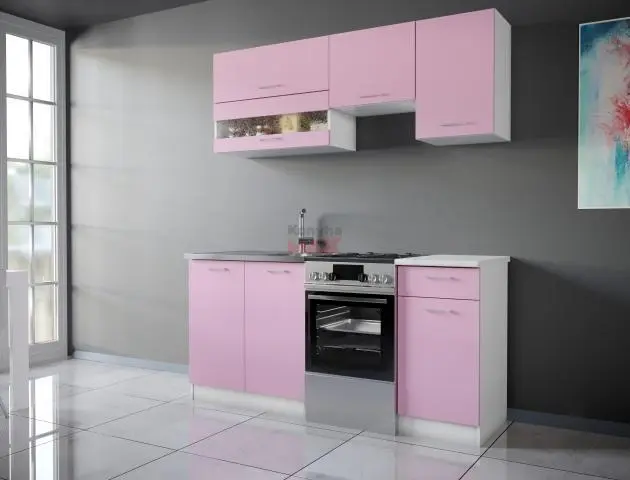 Rózsaszín konyhabútor