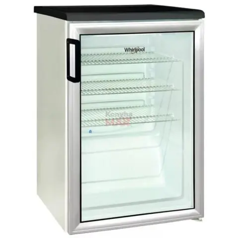 Whirlpool Adn 140 W Üvegajtós Hűtőszekrény, 130 L, Alumínium