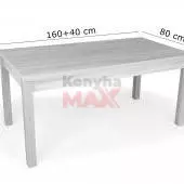 Berta Wenge asztal 160+40 cm