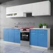 Fehér kék konyhabútor