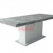 Flóra Beton-Fehér asztal 200+50 cm
