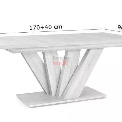 Dorka Sonoma asztal 170+40 cm