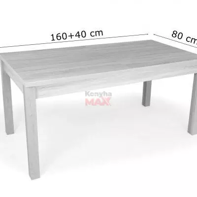 Berta Wenge asztal 160+40 cm