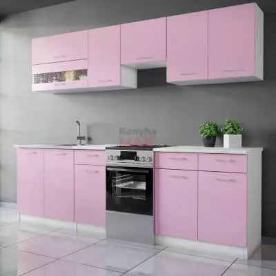 Color Rózsaszín konyhabútor 250 cm