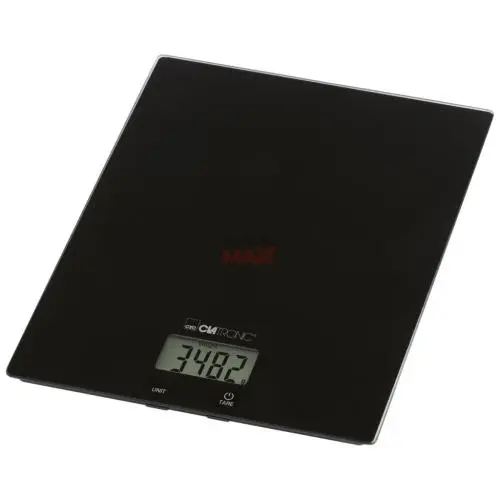 Clatronic KW 3820 fekete üveg konyhai mérleg 
