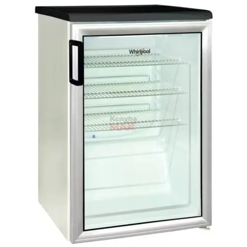 Whirlpool Adn 140 W Üvegajtós Hűtőszekrény, 130 L, Alumínium