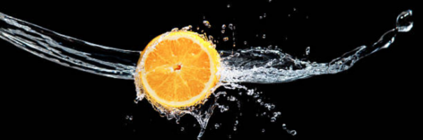 Víz naranccsal hátfalpanel